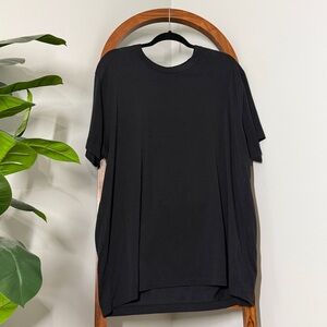 Fabletics XXL Black The 24/7 Short Sleeve Tee Shirt